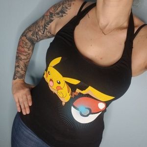 Diy POKEMON Halter Top Pikachu